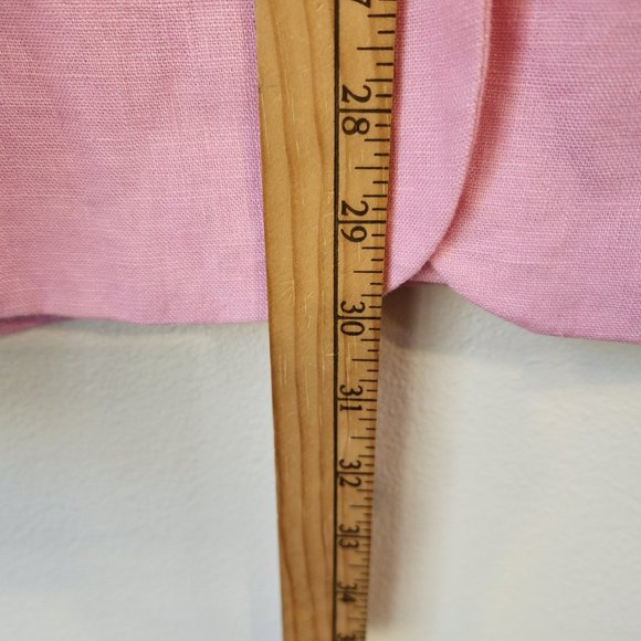 MNG by Mango Women Blazer Suit 100 Linen, Line, 1 botton front, Pockets, Lined - Picture 15 of 15